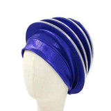 Fashion Layered Turban Hat #KM1588 - Multiple Colors (PC)