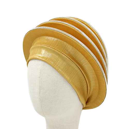 Fashion Layered Turban Hat #KM1588 - Multiple Colors (PC)