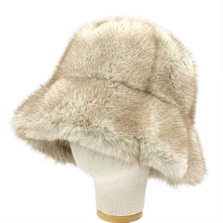 Fashion Faux Fur Bucket Hat #KM1592 - Multiple Colors (PC)