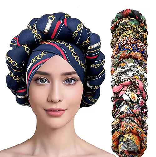 Fashion Printed Design Turban #KM1602MIX (12PC)