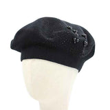 Fashion Pearl Beret Hat #KM1619 - Multiple Colors (PC)