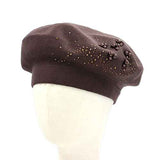 Fashion Pearl Beret Hat #KM1619 - Multiple Colors (PC)