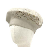 Fashion Pearl Beret Hat #KM1619 - Multiple Colors (PC)