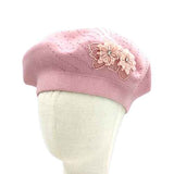 Fashion Flower Beret Hat #KM1620 - Multiple Colors (PC)
