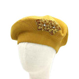 Fashion Flower Beret Hat #KM1620 - Multiple Colors (PC)