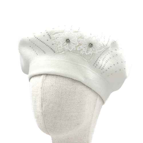 Fashion Flower Beret Hat #KM1620 - Multiple Colors (PC)