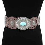 Fashion Boho Western Concho Belt #KM1629 - Multiple Colors (PC)