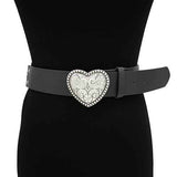 Fashion Western Heart Buckle Belt #KM1633 - Multiple Colors (PC)