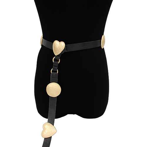 Fashion Western Heart Concho Drop Belt #KM1638 - Multiple Colors (PC)