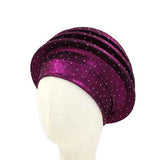 Fashion Rhinestone Turban Head Wrap #KM1674 - Multiple Colors (PC)