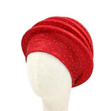 Fashion Rhinestone Turban Head Wrap #KM1674 - Multiple Colors (PC)