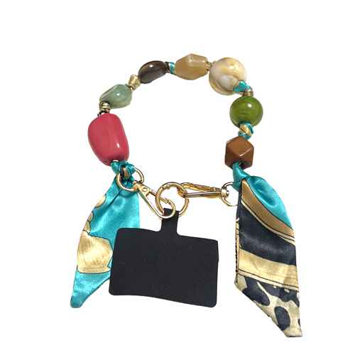 Fashion Beaded Charm Keychain #KM1690MLT (PC)