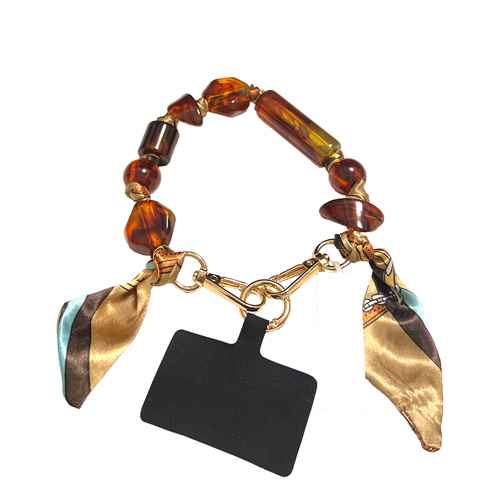 Fashion Beaded Charm Keychain #KM1694MLT (PC)