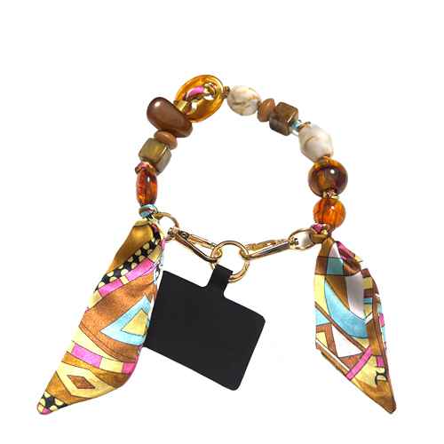 Fashion Multicolor Beaded Wristlet Keychain #KM1695MLT (PC)
