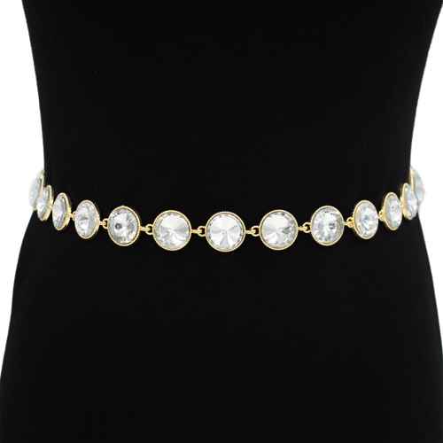 Fashion Stone Chain Belt #KM1701 - Multiple Colors (PC)