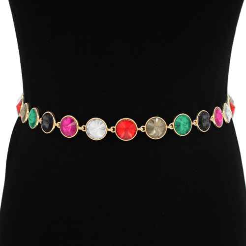 Fashion Stone Chain Belt #KM1701 - Multiple Colors (PC)