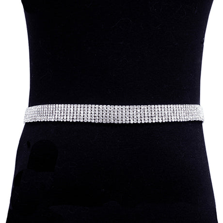 Fashion 6 Layered Rhinestone Belt #KM2030 (PC)