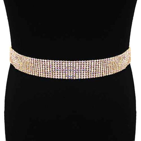 Fashion 9 Line Chain Belt #KM2031 - Multiple Colors (PC)