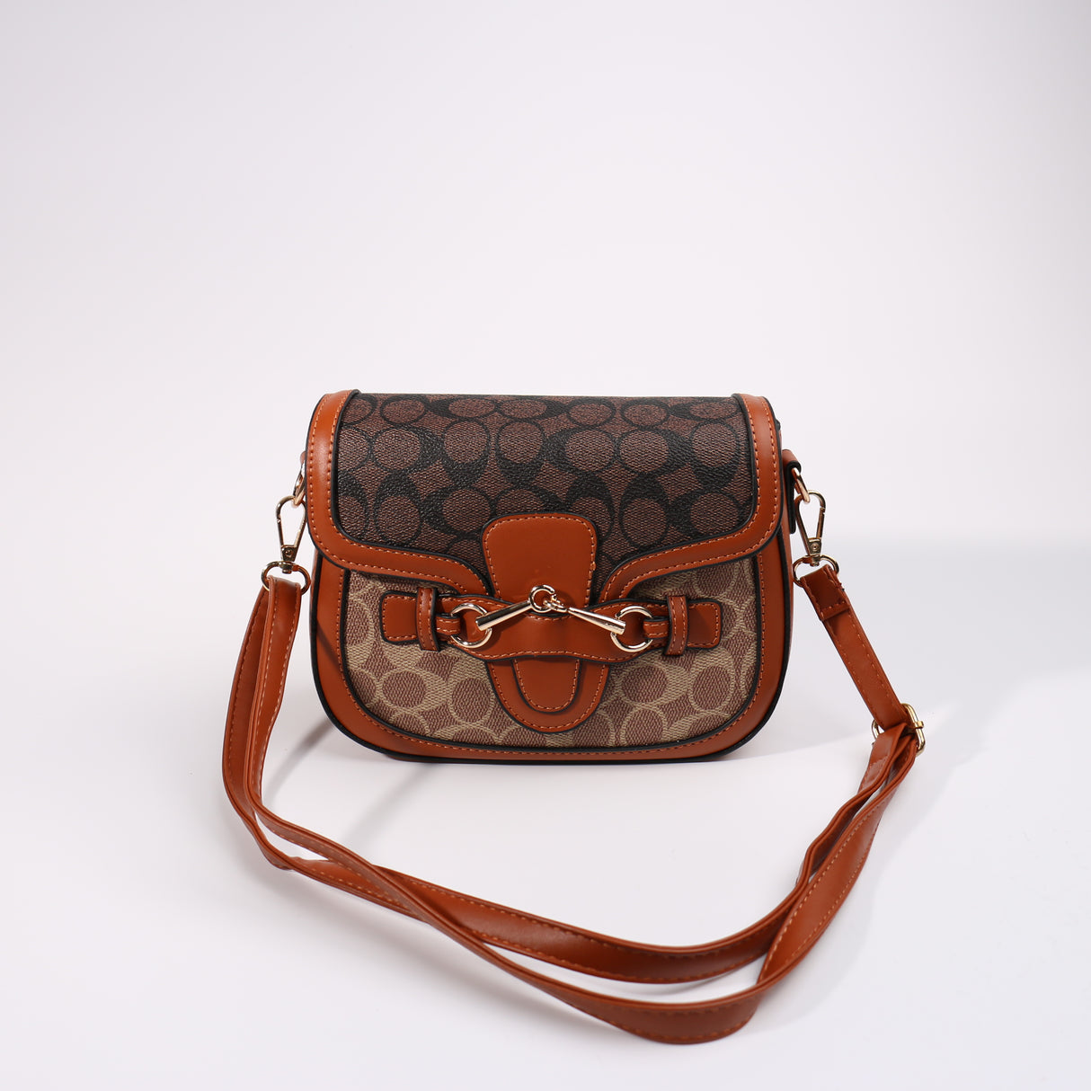 Fashion Design Shoulder Bag #KOBAG01-2DBR - Dark Brown (PC)