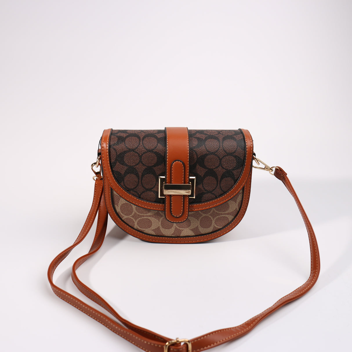 Fashion Design Shoulder Bag #KOBAG02-2DBR - Dark Brown (PC)