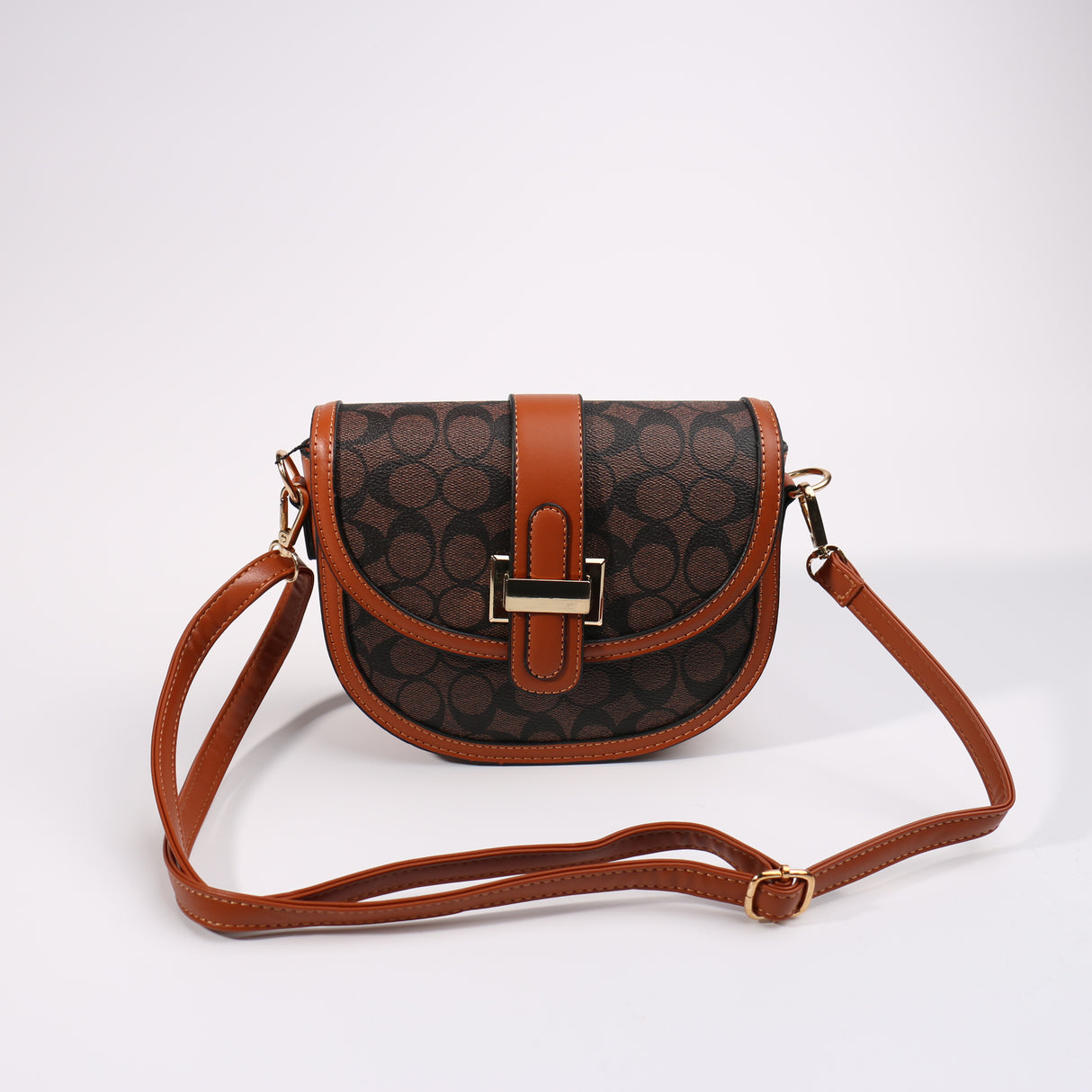 Fashion Design Shoulder Bag #KOBAG02-DBR - Dark Brown (PC)