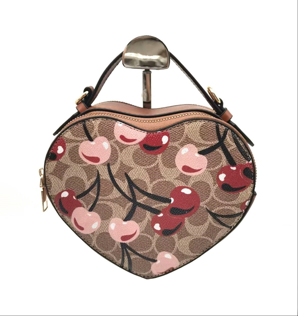 Fashion Cherry Design Heart Bag #KOHRT03 - Multiple Colors (PC)