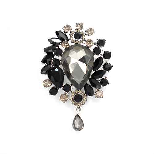 Fashion Design Rhinestone Brooch #KP2000 - Multiple Colors (PC)