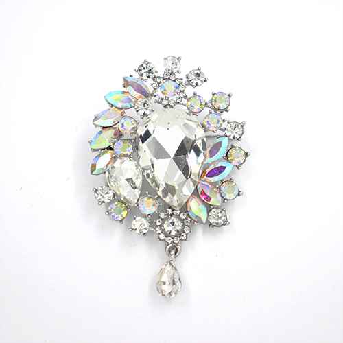 Fashion Design Rhinestone Brooch #KP2000 - Multiple Colors (PC)