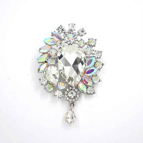 Fashion Design Rhinestone Brooch #KP2000 - Multiple Colors (PC)