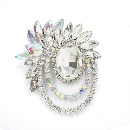 Fashion Design Rhinestone Brooch #KP2007 - Multiple Colors (PC)