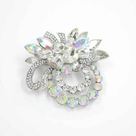 Fashion Design Rhinestone Brooch #KP2008 - Multiple Colors (PC)