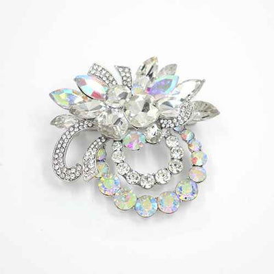 Fashion Design Rhinestone Brooch #KP2008 - Multiple Colors (PC)