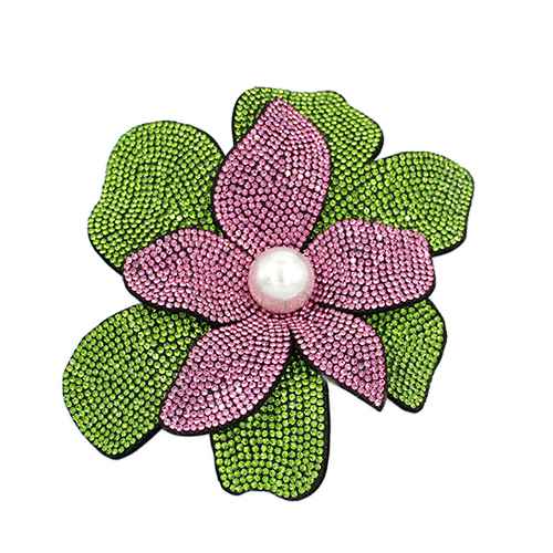 Fashion Flower Rhinestone Brooch #KP2165 - Multiple Colors (PC)