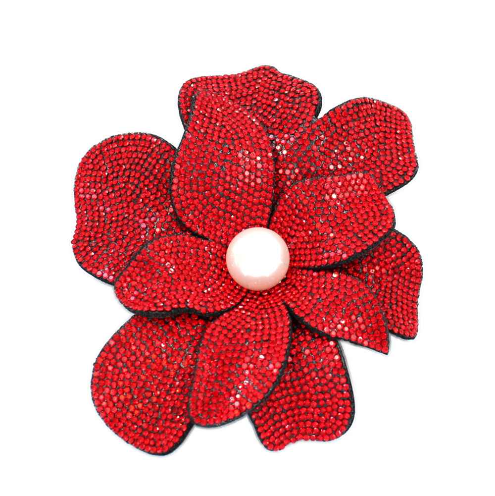 Fashion Flower Rhinestone Brooch #KP2165 - Multiple Colors (PC)