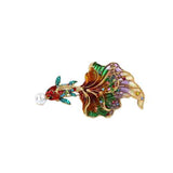 Fashion Rhinestone Fish Brooch #KP2190 - Multiple Colors (PC)