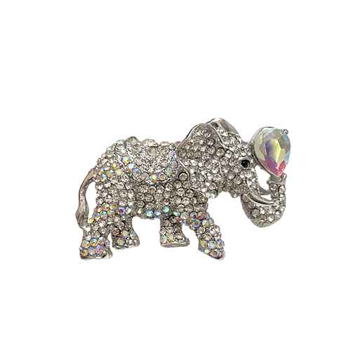 Fashion Rhinestone Elephant Brooch #KP2203 - Multiple Colors (PC)