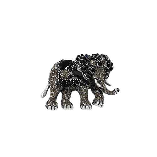 Fashion Rhinestone Elephant Brooch #KP2203 - Multiple Colors (PC)