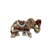 Fashion Rhinestone Elephant Brooch #KP2203 - Multiple Colors (PC)