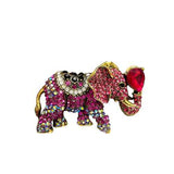 Fashion Rhinestone Elephant Brooch #KP2203 - Multiple Colors (PC)