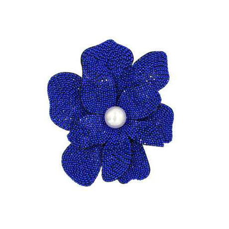 Fashion Flower Rhinestone/Pearl Brooch #KP2222 - Multiple Colors (PC)