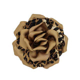 Fashion Leopard Print Rose Flower Brooch #KP2225 - Multiple Colors (PC)