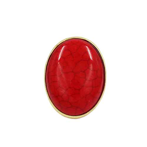 Fashion Large Circle Stone Ring #KR2134 - Multiple Colors (PC)
