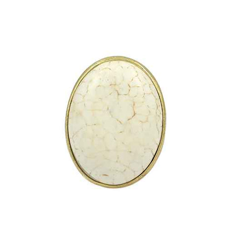 Fashion Large Circle Stone Ring #KR2134 - Multiple Colors (PC)