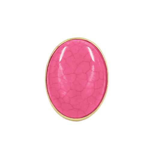 Fashion Large Circle Stone Ring #KR2134 - Multiple Colors (PC)