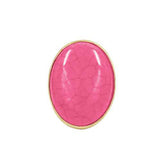 Fashion Large Circle Stone Ring #KR2134 - Multiple Colors (PC)