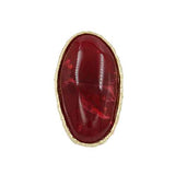 Fashion Large Marble Oval Ring #KR2186 - Multiple Colors (PC)