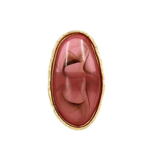 Fashion Large Marble Oval Ring #KR2186 - Multiple Colors (PC)