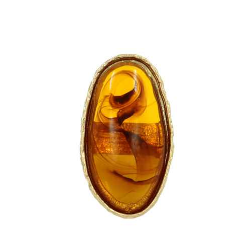Fashion Large Marble Oval Ring #KR2186 - Multiple Colors (PC)