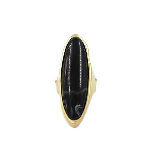 Fashion Large Oval Stone Ring #KR2187 - Multiple Colors (PC)