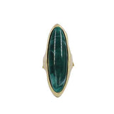 Fashion Large Oval Stone Ring #KR2187 - Multiple Colors (PC)